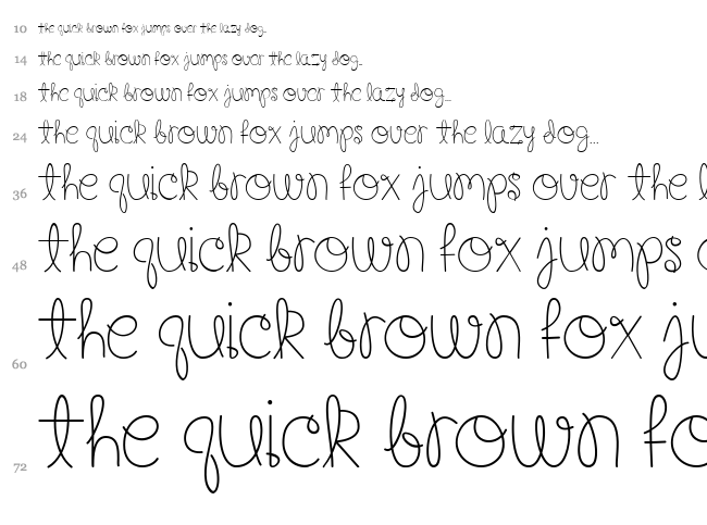 Happy Birthday, Baby font waterfall